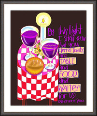 Wall Frame Espresso - St. Catherine of Siena Quote by M. McGrath