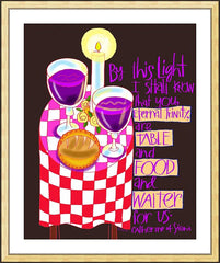 Wall Frame Gold - St. Catherine of Siena Quote by M. McGrath