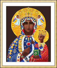 Wall Frame Gold - Our Lady of Czestochowa by M. McGrath