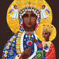 Wall Frame Black, Matted - Our Lady of Czestochowa by M. McGrath