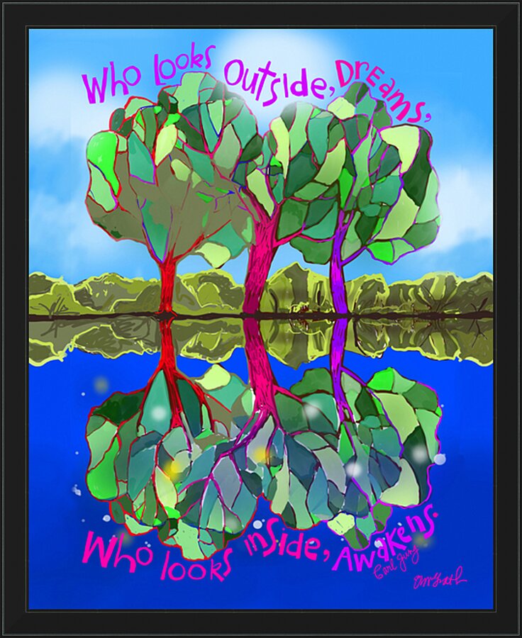 Wall Frame Black - Dreams and Awakenings by M. McGrath