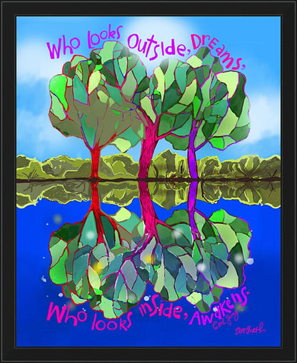 Wall Frame Black - Dreams and Awakenings by M. McGrath