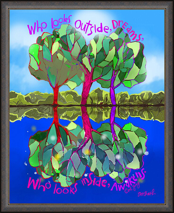 Wall Frame Espresso - Dreams and Awakenings by M. McGrath