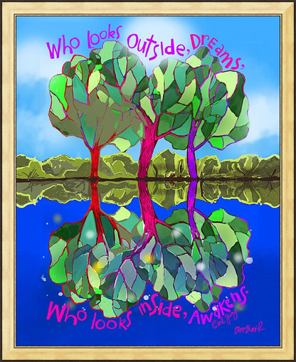 Wall Frame Gold - Dreams and Awakenings by M. McGrath