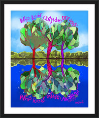 Wall Frame Black - Dreams and Awakenings by M. McGrath