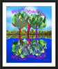 Wall Frame Black, Matted - Dreams and Awakenings by M. McGrath