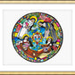 Wall Frame Gold, Matted - Doctors of the Church Mandala by M. McGrath