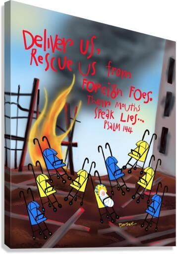 Canvas Print - Deliver Us From Foreign Foes by Br. Mickey McGrath, OSFS - Trinity Stores