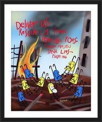 Wall Frame Black - Deliver Us From Foreign Foes by M. McGrath