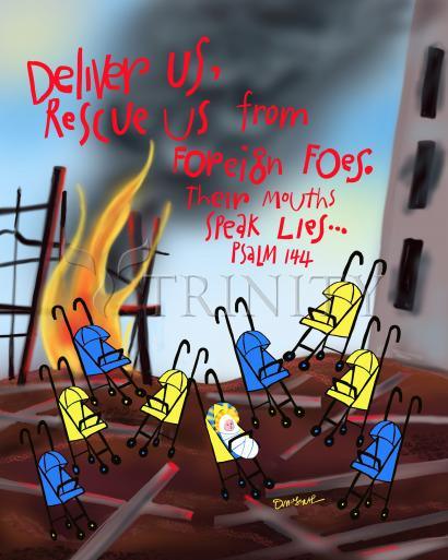 Canvas Print - Deliver Us From Foreign Foes by Br. Mickey McGrath, OSFS - Trinity Stores