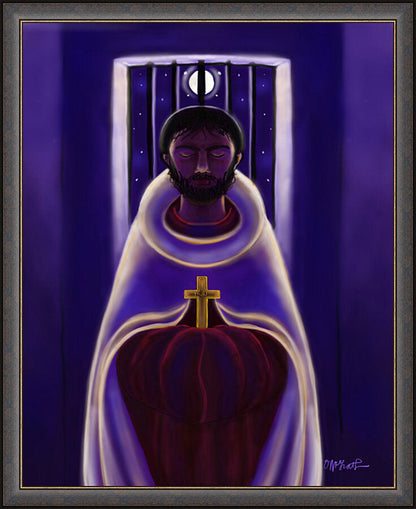 Wall Frame Espresso - St. John of the Cross - Dark Night of the Soul by M. McGrath