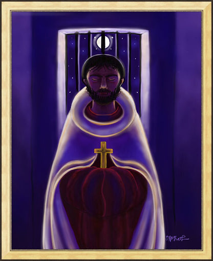 Wall Frame Gold - St. John of the Cross - Dark Night of the Soul by M. McGrath