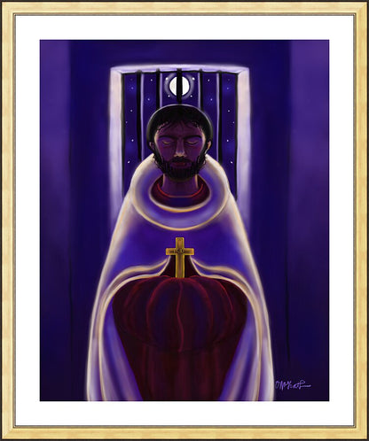 Wall Frame Gold, Matted - St. John of the Cross - Dark Night of the Soul by M. McGrath