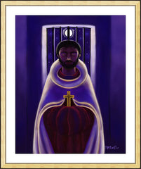 Wall Frame Gold - St. John of the Cross - Dark Night of the Soul by M. McGrath