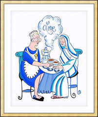 Wall Frame Gold - Dorothy Day and St. Teresa of Calcutta by M. McGrath