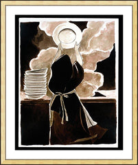 Wall Frame Gold - St. Thérèse Doing the Dishes by M. McGrath