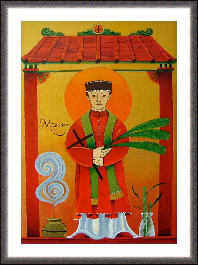 Wall Frame Espresso, Matted - St. Andrew Dung-Lac by Br. Mickey McGrath, OSFS - Trinity Stores