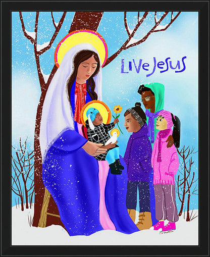 Wall Frame Black - Our Lady of Minneapolis by M. McGrath