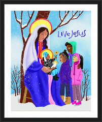 Wall Frame Black - Our Lady of Minneapolis by M. McGrath