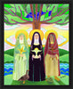 Wall Frame Black - Earth Mothers by M. McGrath