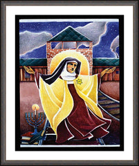 Wall Frame Espresso - St. Edith Stein by M. McGrath