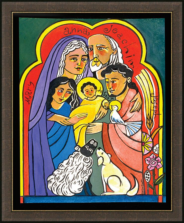 Wall Frame Espresso - Extended Holy Family by M. McGrath