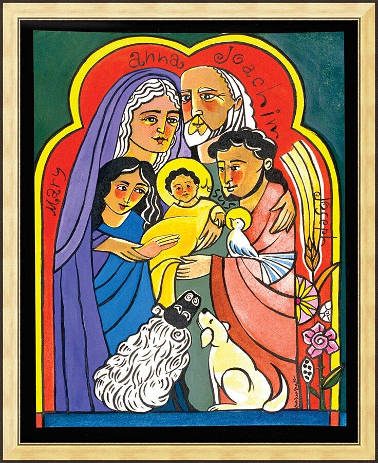 Wall Frame Gold - Extended Holy Family by Br. Mickey McGrath, OSFS - Trinity Stores