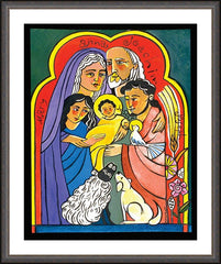 Wall Frame Espresso - Extended Holy Family by M. McGrath