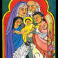 Wall Frame Gold, Matted - Extended Holy Family by M. McGrath