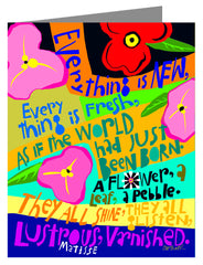 Note Card - Everything is New by M. McGrath