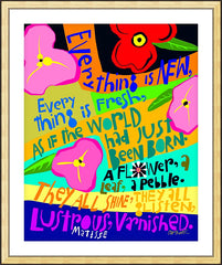 Wall Frame Gold - Everything is New by M. McGrath