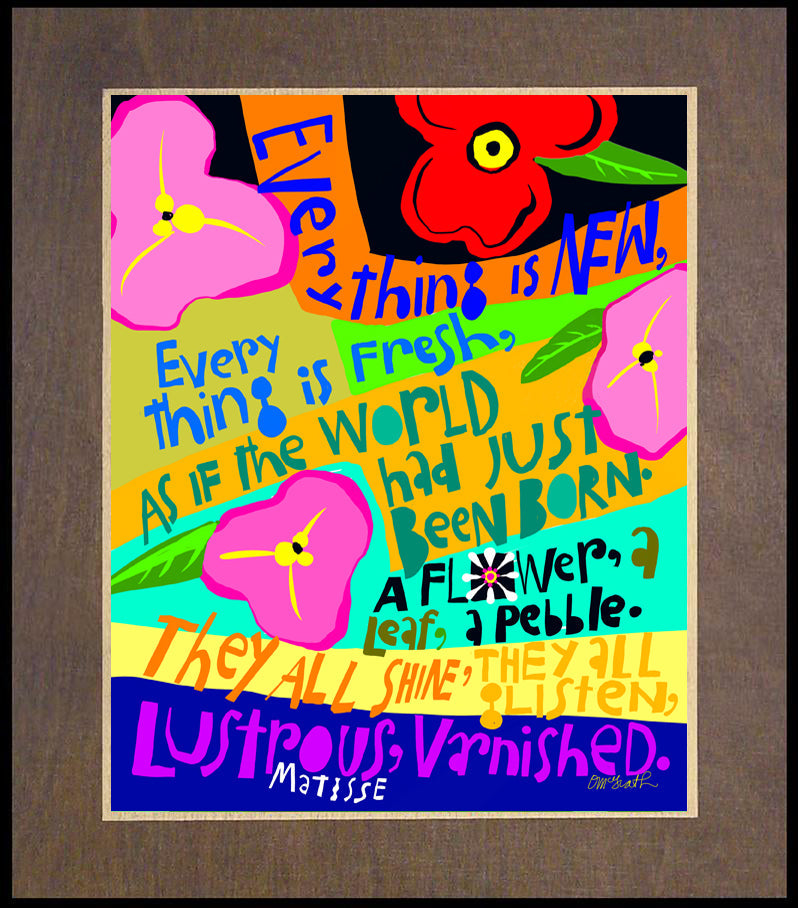 Everything is New - Wood Plaque Premium