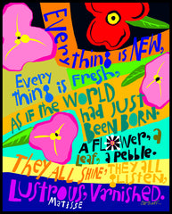 Wood Plaque - Everything is New by M. McGrath