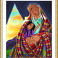 Wall Frame Gold, Matted - Black Elk and Child by M. McGrath