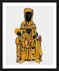 Wall Frame Black - Our Lady of Montserrat by M. McGrath