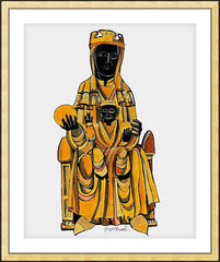 Wall Frame Gold - Our Lady of Montserrat by M. McGrath