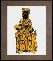 Wood Plaque Premium - Our Lady of Montserrat by M. McGrath