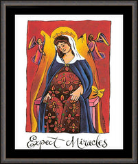 Wall Frame Espresso - Mary: Expect Miracles by M. McGrath