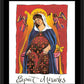 Wall Frame Black, Matted - Mary: Expect Miracles by M. McGrath