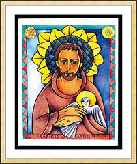 Wall Frame Gold - St. Francis of Assisi by M. McGrath