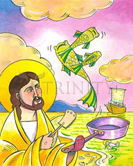 Acrylic Print - Jesus: Fish Fry With Friends by M. McGrath