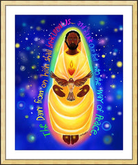 Wall Frame Gold - Jesus Dawn From On High by M. McGrath