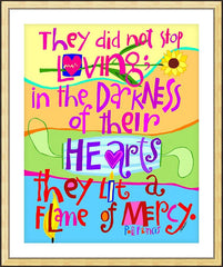 Wall Frame Gold - Flame of Mercy by M. McGrath
