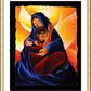 Wall Frame Gold, Matted - 4th Station, Jesus Meets His Mother by Br. Mickey McGrath, OSFS - Trinity Stores