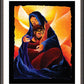 Wall Frame Espresso, Matted - 4th Station, Jesus Meets His Mother by Br. Mickey McGrath, OSFS - Trinity Stores