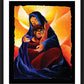 Wall Frame Black, Matted - 4th Station, Jesus Meets His Mother by Br. Mickey McGrath, OSFS - Trinity Stores