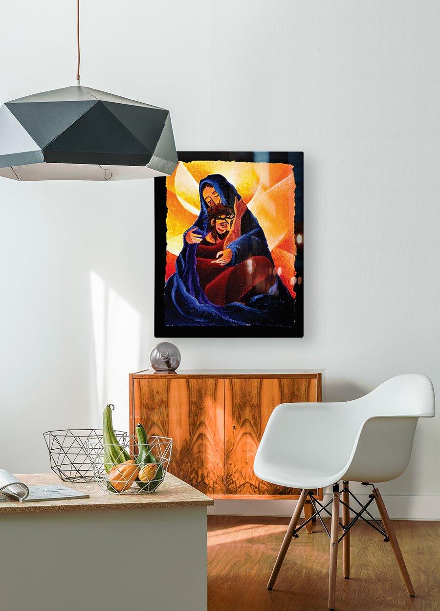 Acrylic Print - 4th Station, Jesus Meets His Mother by Br. Mickey McGrath, OSFS - Trinity Stores