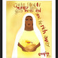 Wall Frame Black, Matted - Mary's Song - Fill the Hungry by Br. Mickey McGrath, OSFS - Trinity Stores