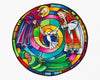 Acrylic Print - St. Francis de Sales, Thea Bowman, St. John XXIII Mandala by Br. Mickey McGrath, OSFS - Trinity Stores