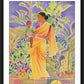 Wall Frame Black, Matted - Garden Madonna by Br. Mickey McGrath, OSFS - Trinity Stores
